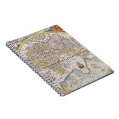 Renaissance Style Europe Map Notebook ノートブック (右側)