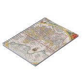 Renaissance Style Europe Map Notebook ノートブック (左側)