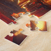 Renaissance Wizard at Desk Ancient Study & Books ジグソーパズル (側面)