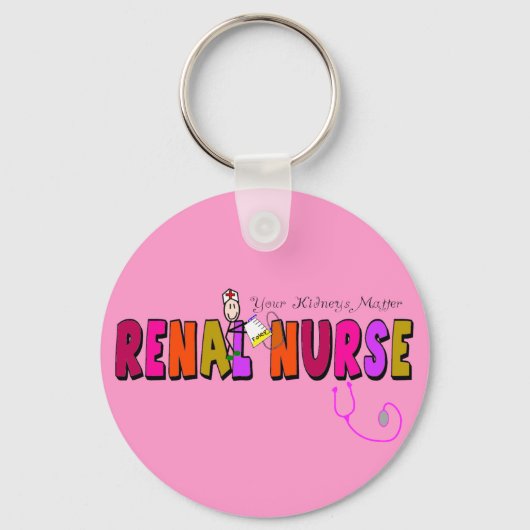 Renal Nurse "Your Kidneys Matter" キーホルダー (正面)