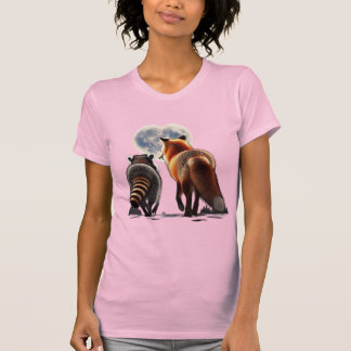 Renard Roux et Raton Laveur : Coeur de Lune Tシャツ