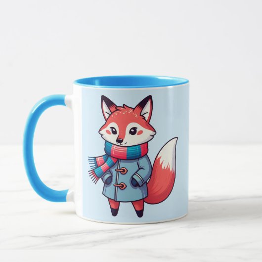 Renard roux hivernale enfantin マグカップ (左)