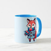 Renard roux hivernale enfantin マグカップ (正面右)