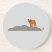 🦊Renard sur le Rocher コースター (正面)