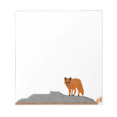 🦊 Renard sur le Rocher ノートパッド (正面)