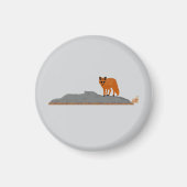 🦊 Renard sur le Rocher マグネット (正面)