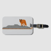 🦊 Renard sur le Rocher ラゲッジタグ (正面横)