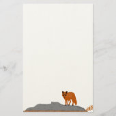 🦊 Renard sur le Rocher 便箋 (正面)
