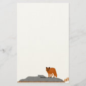 🦊 Renard sur le Rocher 便箋 (裏面)