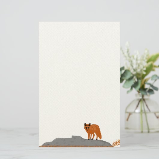 🦊 Renard sur le Rocher 便箋 (スタンド正面)