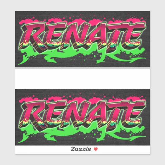 Renate Vorname Name Graffiti Aufkleber Sticker シール (シート)