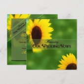 RENATING 結婚's VOWS - 招待状 – ひまわり (正面/裏面)