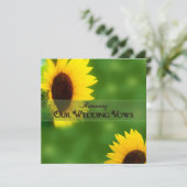 RENATING 結婚's VOWS - 招待状 – ひまわり (スタンド正面)