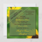 RENATING 結婚's VOWS - 招待状 – ひまわり (裏面)