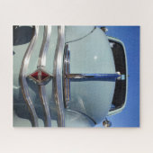 Renaul* 4CV、ヴィンテージフランスの車。 ジグソーパズル (横)