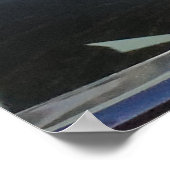 Renaul* 4CV、ヴィンテージフランスの車。 ポスター (角)