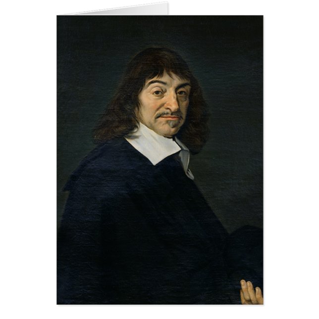 Rene Descartes c.1649のポートレート (正面)