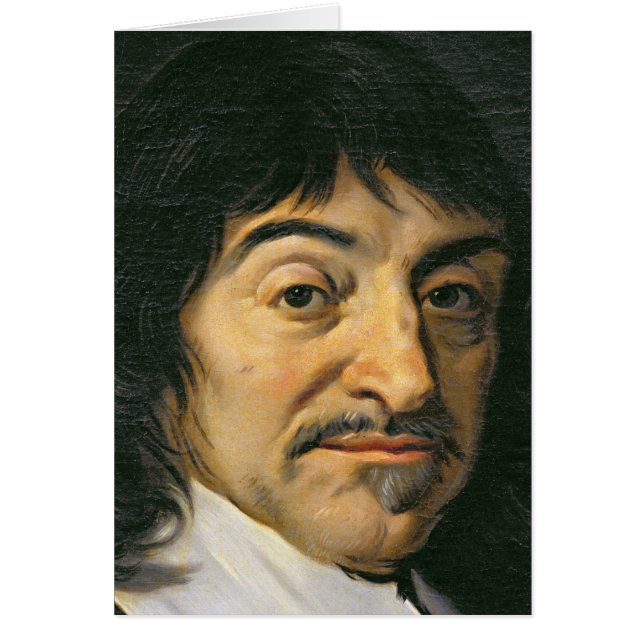 Rene Descartes c.1649のポートレート (正面)