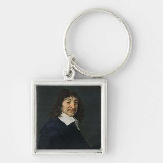 Rene Descartes c.1649のポートレート キーホルダー (正面)