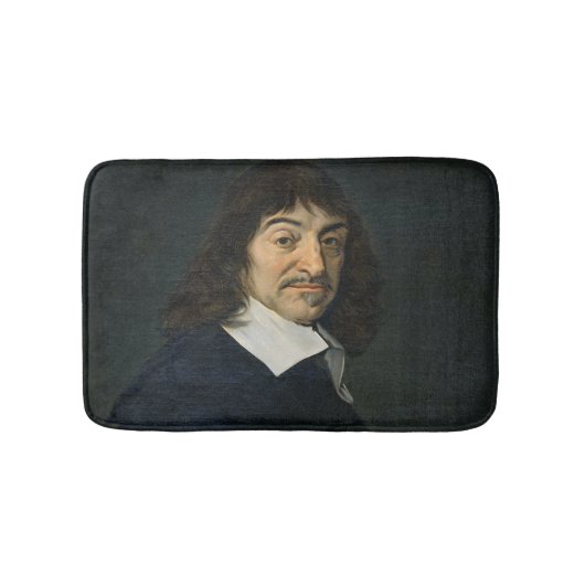 Rene Descartes c.1649のポートレート バスマット (正面)
