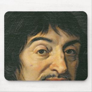 Rene Descartes c.1649のポートレート マウスパッド