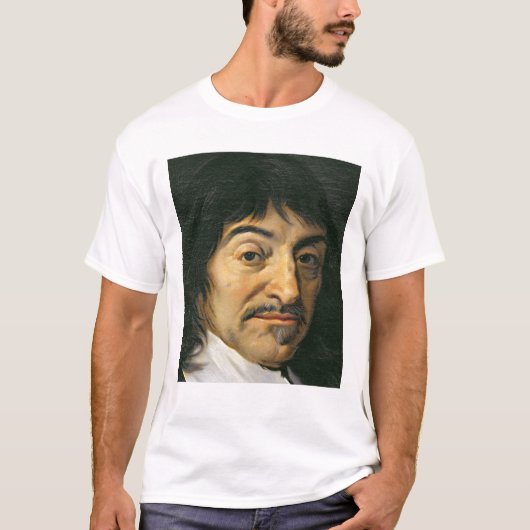 Rene Descartes c.1649のポートレート Tシャツ (正面)