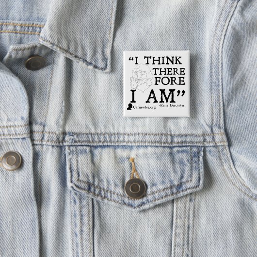 Rene Descartes Cogitoボタン 缶バッジ (インサイチュ)