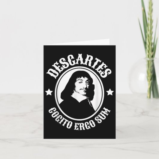 Rene Descartes Cogito Ergo Sum Quote  カード (正面)