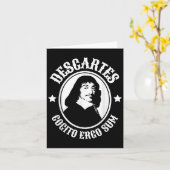 Rene Descartes Cogito Ergo Sum Quote  カード (黄色い花)