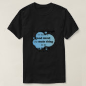 Rene Descartes Good Mind Tシャツ (デザイン正面)