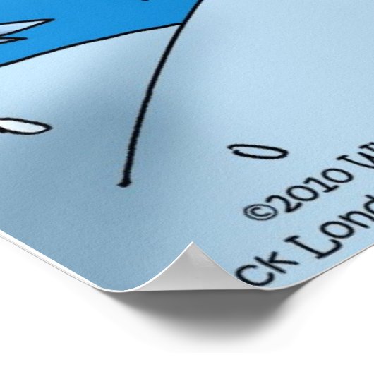 Rene Descartes Snowflake Funny Posters ポスター (角)