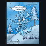 Rene Descartes Snowflake Funny Posters ポスター<br><div class="desc">You are viewing a customPoster by Google & MSN’s #1 ranked offbeat cartoon gifts The Rick London Collection. We are the official licensed vendors or all Londons Times Cartoons merchandise. This item showcases the cartoon titled “Rene DesSnowflake“. A little about us: We were founded by Rick London in 1997 in...</div>