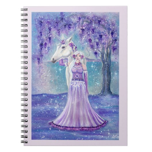 Rene LavoieによるUnicorn and Fairy notebook journal ノートブック (正面)