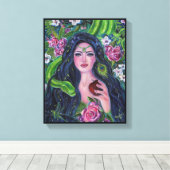 ReneeのEden python appleの庭のイブ キャンバスプリント (インサイチュ (ウッドフロア))