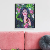 ReneeのEden python appleの庭のイブ キャンバスプリント (インサイチュ (リビング))