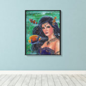 Renee L. Lavoieによるスバルナの人魚アート キャンバスプリント (インサイチュ (ウッドフロア))