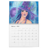 Renee L. Lavoieによる魔女のアートワーク カレンダー (2月 2027)