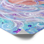 Renee Lavoieによるクラゲアートとマーメイド ポスター (角)