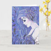 Renee Lavoieによるシーホースの夢のグリーティングカード カード (黄色い花)