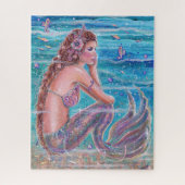 Renee Lavoieによる乗馬付き珊瑚人魚 ジグソーパズル (縦)