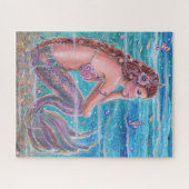 Renee Lavoieによる乗馬付き珊瑚人魚 ジグソーパズル (横)