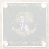 Renee Lavoieによる死んだゴシック美術の日 ガラスコースター (裏面)