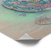 Renee Lavoieによる眠い小さな人魚のポスター ポスター (角)