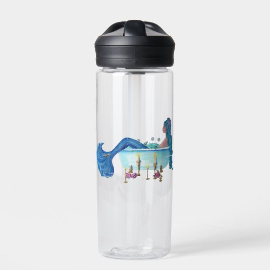 Renee LavoieによるMermaid in tub ウォーターボトル (正面)