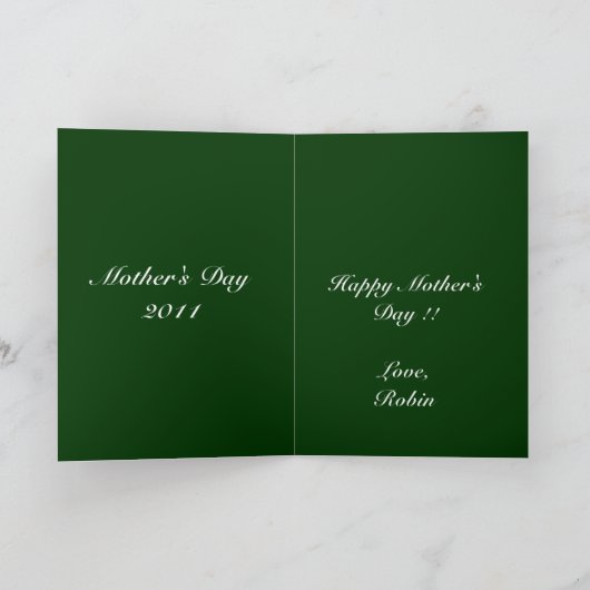 Renee m-dayカード カード (内部)