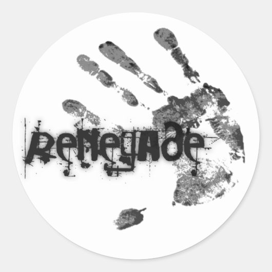 Renegadeのステッカーシート ラウンドシール (正面)