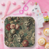 🩸 Renegade Harvest – Gothic Victorian ペーパープレート (パーティー)