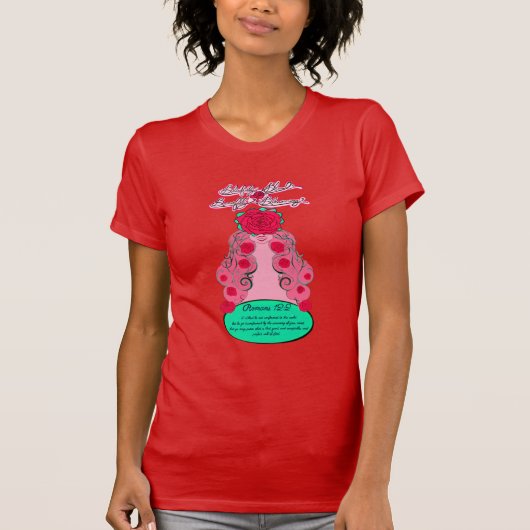 Renew Your Mind - Blushing Rose Tシャツ (正面)