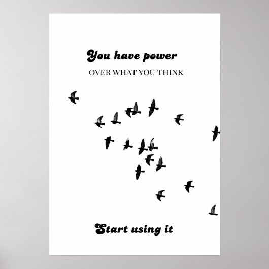 Renew Your Mind Wall Art–Metanoia Christian Poster ポスター (正面)