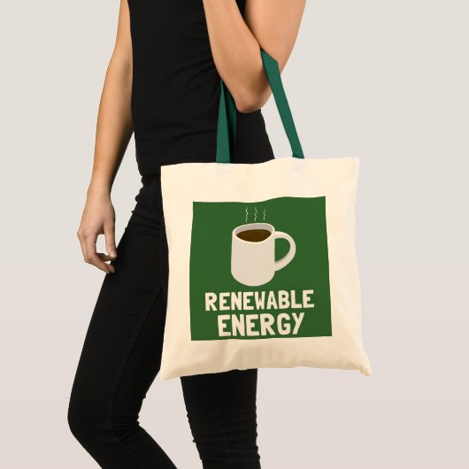 Renewable Energy Coffee Cup トートバッグ (正面(商品))